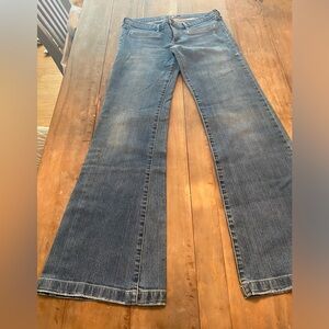Hollister Jeans stretch wide flare mid rise size 9
